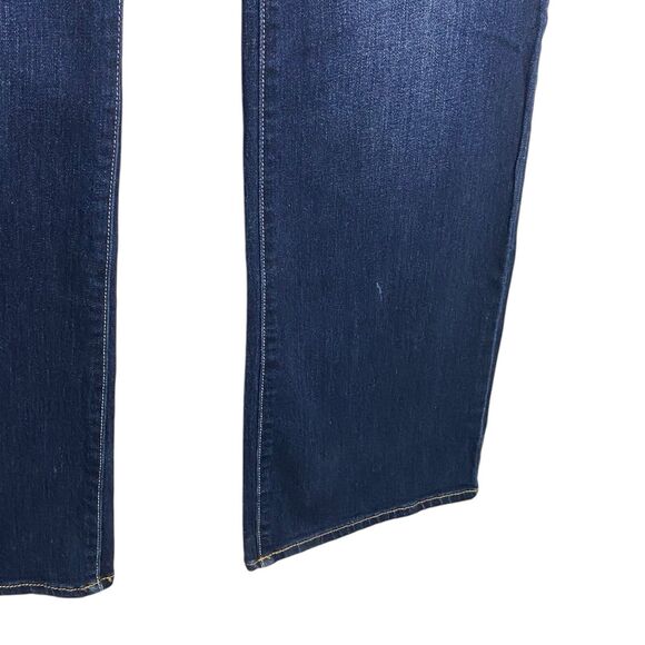 American Eagle Jeans Womens 14 Long Bootcut Slim Boot Denim Stretch Dark Wash - Picture 7 of 13